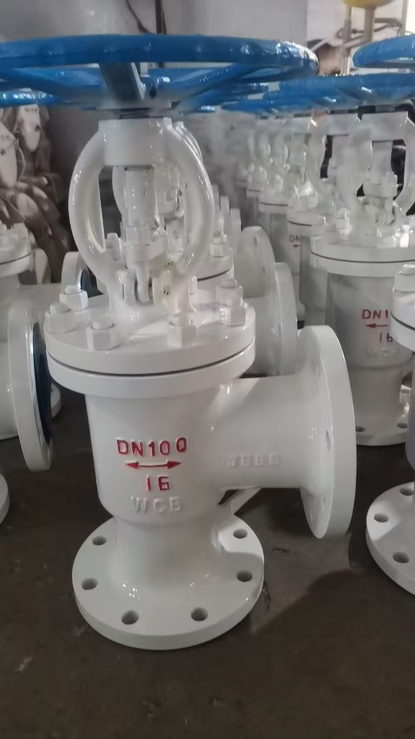 Carbon Steel Angle Globe Valve J44H-16C factory product photo